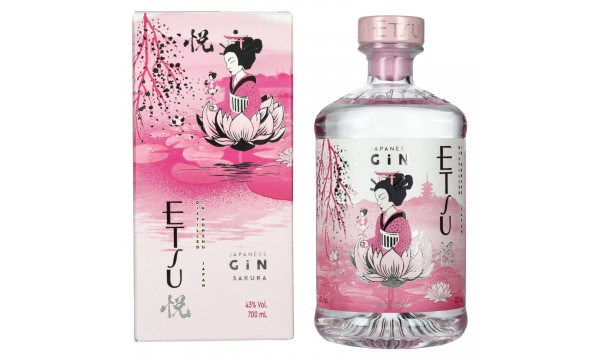 Etsu Japanese SAKURA Gin 43% Vol. 0,7l dovanų dėžutėje