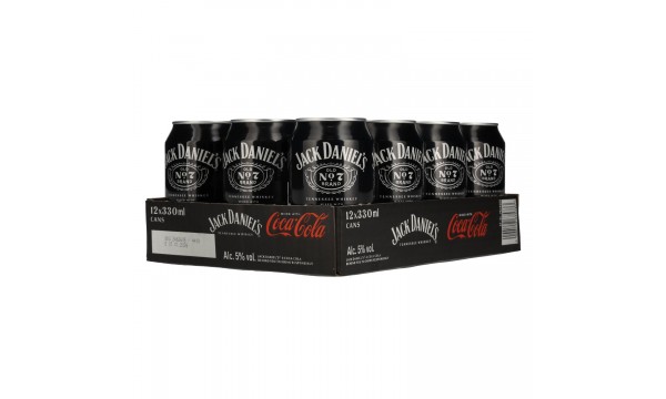 Jack Daniel's No. 7 Whiskey & Coca Cola 5% Vol. 12x0,33l Dosen Pfand