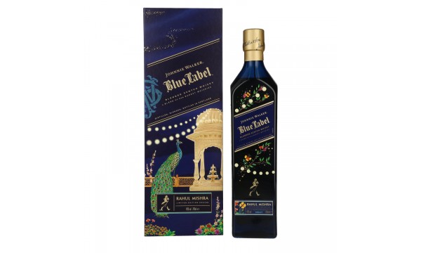 Johnnie Walker Blue Label Rahul Mishra Blended Scotch Whisky 40% Vol. 0,7l dovanų dėžutėje