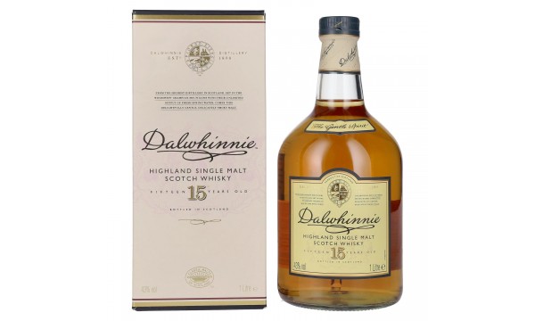 Dalwhinnie 15 Years Old Highland Single Malt Scotch Whisky 43% Vol. 1l dovanų dėžutėje