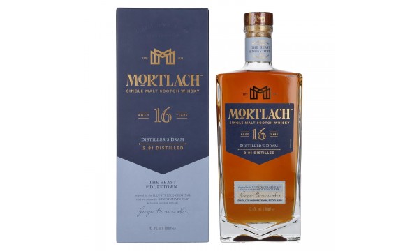 Mortlach 16 Years Old DISTILLER'S DRAM Single Malt 43,4% Vol. 0,7l dovanų dėžutėje