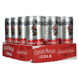 Captain Morgan Original Spiced Gold & Cola 5% Vol. 12x0,25l Dosen Pfand