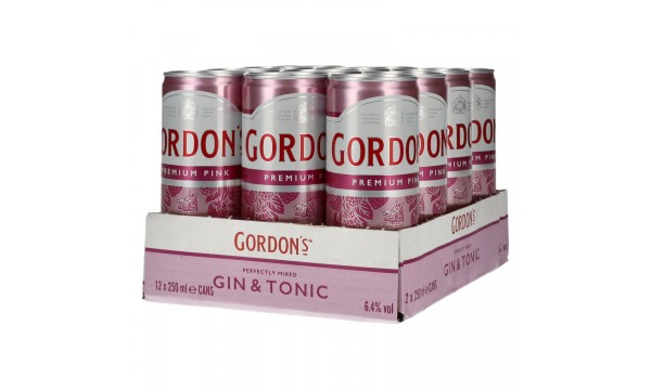 Gordon's Premium Pink Gin & Tonic 6,4% Vol. 12x0,25l Dosen Pfand