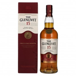 The Glenlivet 15 Years Old FRENCH OAK RESERVE 40% Vol. 0,7l dovanų dėžutėje