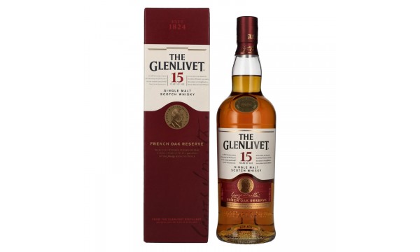 The Glenlivet 15 Years Old FRENCH OAK RESERVE 40% Vol. 0,7l dovanų dėžutėje