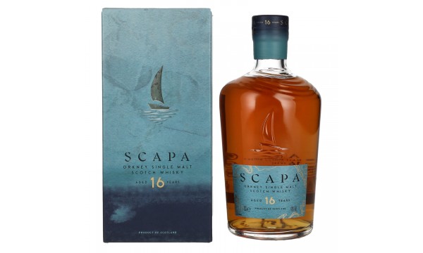 Scapa Orkney 16 Years Old Single Malt Scotch Whisky 48% Vol. 0,7l dovanų dėžutėje