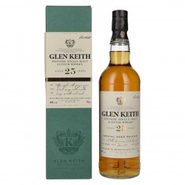 Glen Keith 25 Years Old Speyside Single Malt 43% Vol. 0,7l dovanų dėžutėje