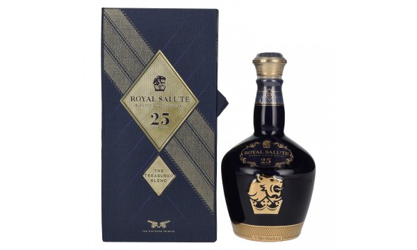 Royal Salute 25 Years Old THE TREASURE BLEND 40% Vol. 0,7l dovanų dėžutėje