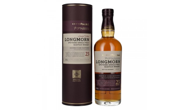 Longmorn 23 Years Old Double Cask Matured 48% Vol. 0,7l dovanų dėžutėje