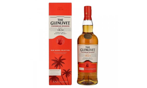 The Glenlivet Caribbean Reserve Single Malt Scotch Whisky 40% Vol. 0,7l dovanų dėžutėje The Glenlivet Caribbean Reserve Single Malt Scotch Whisky 40% Vol. 0,7l dovanų dėžutėje