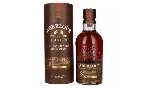 Aberlour 18 Years Old Double Sherry Cask Finish Batch No. 006 43% Vol. 0,7l dovanų dėžutėje Aberlour 18 Years Old Double Sherry Cask Finish Batch No. 006 43% Vol. 0,7l dovanų dėžutėje