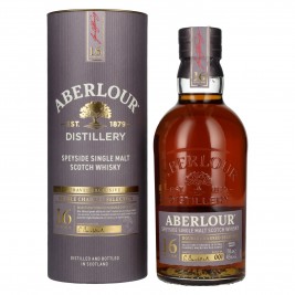Aberlour 16 Years Old DOUBLE CHARRED SELECTION Travel Exclusive Speyside Single Malt 43% Vol. 0,7l dovanų dėžutėje