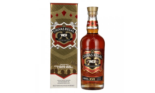 Chivas Regal 16 Years Old CHARLES LECLERC Blended Scotch Whisky Limited Edition 40% Vol. 0,7l dovanų dėžutėje Chivas Regal 16 Years Old CHARLES LECLERC Blended Scotch Whisky Limited Edition 40% Vol. 0,7l dovanų dėžutėje