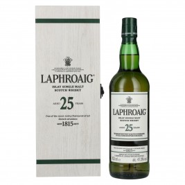 Laphroaig 25 Years Old Islay Single Malt Scotch Whisky 2023 47,3% Vol. 0,7l in Holzkiste