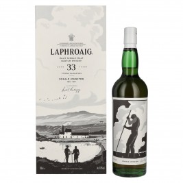 Laphroaig 33 Years Old Strong Characters DONALD JOHNSTON Islay Single Malt 43,8% Vol. 0,7l dovanų dėžutėje