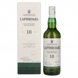 Laphroaig 18 Years Old Islay Single Malt Scotch Whisky 48% Vol. 0,7l dovanų dėžutėje