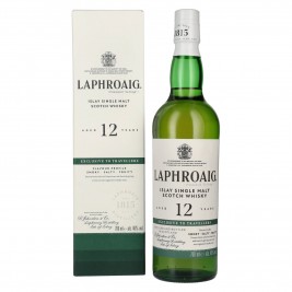 Laphroaig 12 Years Old Travel Exclusive Islay Single Malt Scotch Whisky 46% Vol. 0,7l dovanų dėžutėje