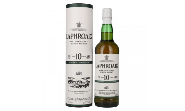 Laphroaig 10 Years Old Original Cask Strength Batch 13 57,9% Vol. 0,7l dovanų dėžutėje