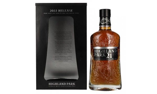 Highland Park 21 Years Old Release 2022 46% Vol. 0,7l dovanų dėžutėje