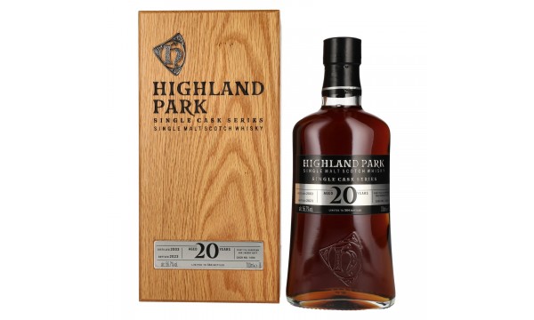 Highland Park 20 Years Old Single Cask Series Single Malt Whisky 56,7% Vol. 0,7l medinėje dėžutėje
