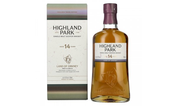 Highland Park 14 Years Old LAND OF ORKNEY Single Malt Scotch Whisky 42,3% Vol. 0,7l dovanų dėžutėje