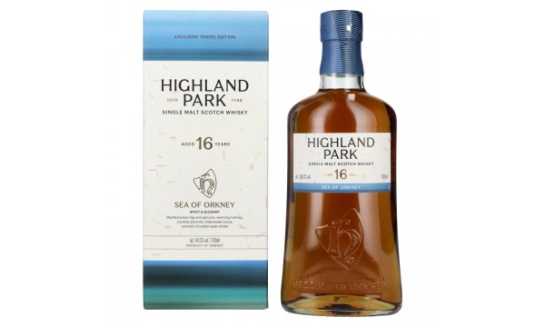 Highland Park 16 Years Old SEA OF ORKNEY Single Malt Scotch Whisky 44,5% Vol. 0,7l dovanų dėžutėje
