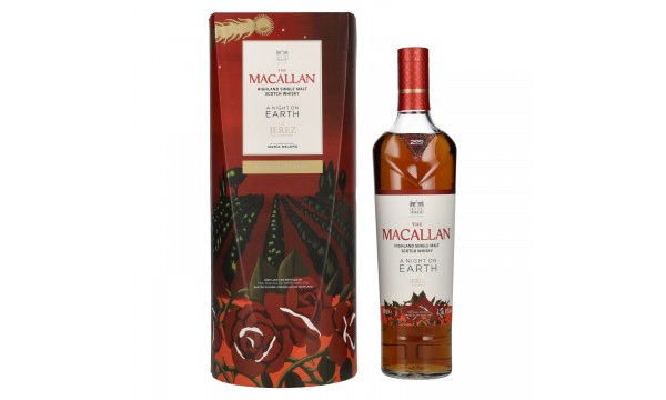 The Macallan A NIGHT ON EARTH JEREZ 43% Vol. 0,7l dovanų dėžutėje