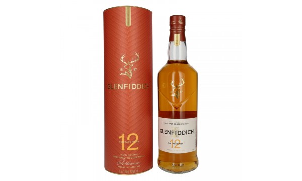 Glenfiddich 12 Years Old Rum Cask Single Malt Travel Exclusive 43% Vol. 1l dovanų dėžutėje