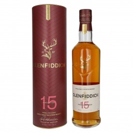 Glenfiddich 15 Years Old Sherry Cask Single Malt Travel Exclusive 43% Vol. 0,7l dovanų dėžutėje
