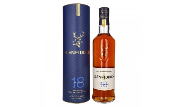 Glenfiddich 18 Years Old Port Cask Single Malt Travel Exclusive 43% Vol. 0,7l dovanų dėžutėje Glenfiddich 18 Years Old Port Cask Single Malt Travel Exclusive 43% Vol. 0,7l dovanų dėžutėje