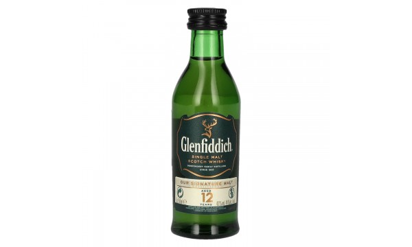 Glenfiddich 12 Years Old Single Malt Scotch Whisky 40% Vol. 0,05l