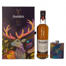 Glenfiddich 15 OUR SOLERA Single Malt Scotch Whisky 40% Vol. 0,7l dovanų dėžutėje su gertuve