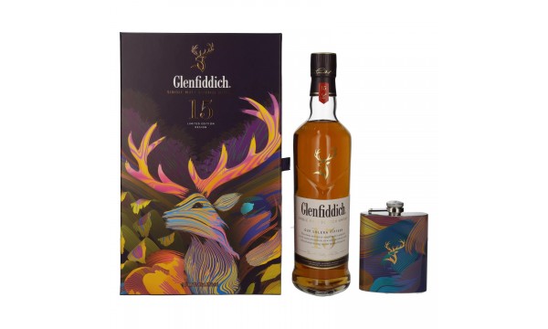 Glenfiddich 15 OUR SOLERA Single Malt Scotch Whisky 40% Vol. 0,7l dovanų dėžutėje su gertuve