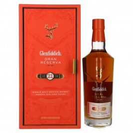 Glenfiddich 21 Years Old GRAN RESERVA Rum Cask Finish 40% Vol. 0,7l dovanų dėžutėje