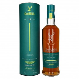 Glenfiddich 19 Years Old ASTON MARTIN FORMULA ONE TEAM Single Malt Scotch Whisky 43% Vol. 0,7l dovanų dėžutėje