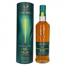 Glenfiddich 16 Years Old ASTON MARTIN FORMULA ONE TEAM Single Malt Scotch Whisky Edition 2 43% Vol. 0,7l dovanų dėžutėje