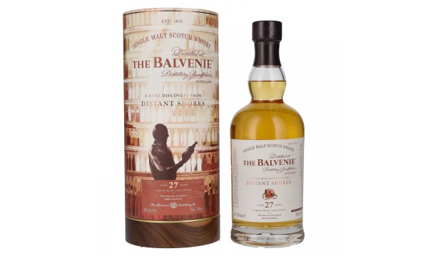 The Balvenie STORIES 27 Years Old A Rare Discovery from Distant Shores 48% Vol. 0,7l dovanų dėžutėje