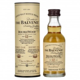 The Balvenie 12 Years Old Double Wood 40% Vol. 0,05l dovanų dėžutėje