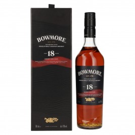 Bowmore 18 Years Old Sherry Oak Cask Islay Single Malt 43% Vol. 0,7l dovanų dėžutėje
