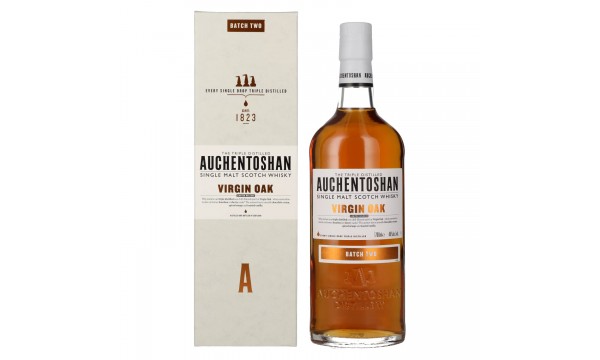 Auchentoshan VIRGIN OAK Single Malt Limited Release BATCH TWO 46% Vol. 0,7l dovanų dėžutėje