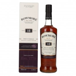 Bowmore 18 Years Old DEEP & COMPLEX Travel Exclusive 43% Vol. 0,7l dovanų dėžutėje