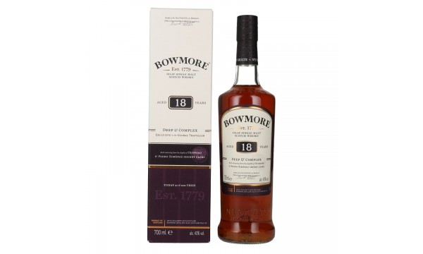 Bowmore 18 Years Old DEEP & COMPLEX Travel Exclusive 43% Vol. 0,7l dovanų dėžutėje