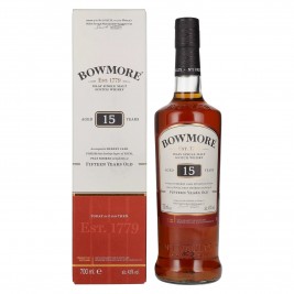 Bowmore 15 Years Old Islay Single Malt 43% Vol. 0,7l dovanų dėžutėje