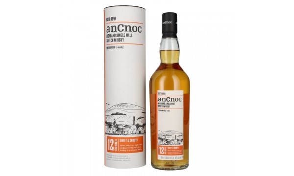 AnCnoc 12 Years Old Highland Single Malt 40% Vol. 0,7l dovanų dėžutėje AnCnoc 12 Years Old Highland Single Malt 40% Vol. 0,7l dovanų dėžutėje