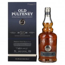 Old Pulteney 25 Years Old Single Malt Scotch Whisky 46% Vol. 0,7l dovanų dėžutėje