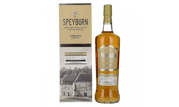 Speyburn HOPKINS RESERVE Speyside Single Malt TRAVEL EXCLUSIVE 46% Vol. 1l dovanų dėžutėje Speyburn HOPKINS RESERVE Speyside Single Malt TRAVEL EXCLUSIVE 46% Vol. 1l dovanų dėžutėje
