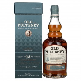 Old Pulteney 15 Years Old Single Malt Scotch Whisky 46% Vol. 0,7l dovanų dėžutėje