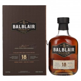 Balblair 18 Years Old Highland Single Malt 46% Vol. 0,7l dovanų dėžutėje