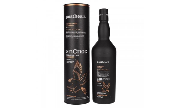 AnCnoc PEATHEART Heavily Peated Batch 3 46% Vol. 0,7l dovanų dėžutėje