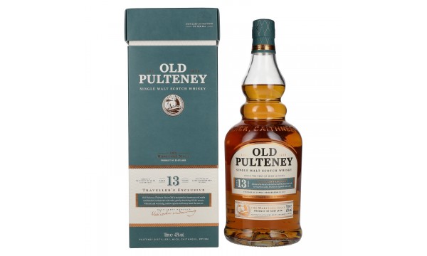 Old Pulteney 13 Years Old Single Malt Scotch Whisky 43% Vol. 1l dovanų dėžutėje